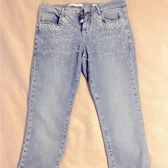 Pilcro and the Letterpress Script Pearl High Rise Skinny Jeans - Picture 4 of 13